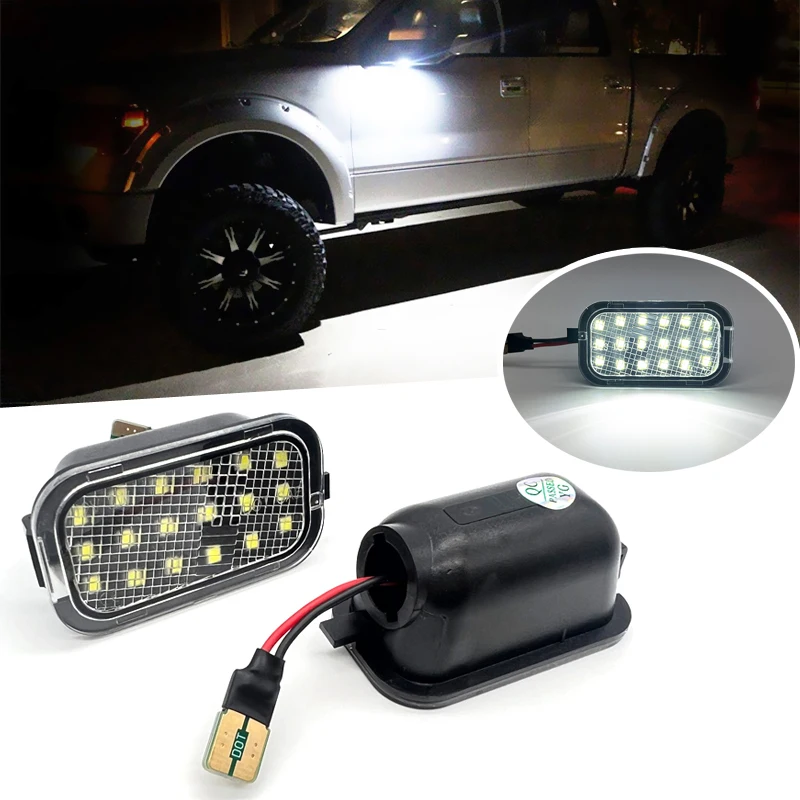 LED Under Side Mirror Puddle Light For Cadillac Escalade For Chevrolet Avalanche Silverado Suburban Tahoe For GMC Sierra Yukon