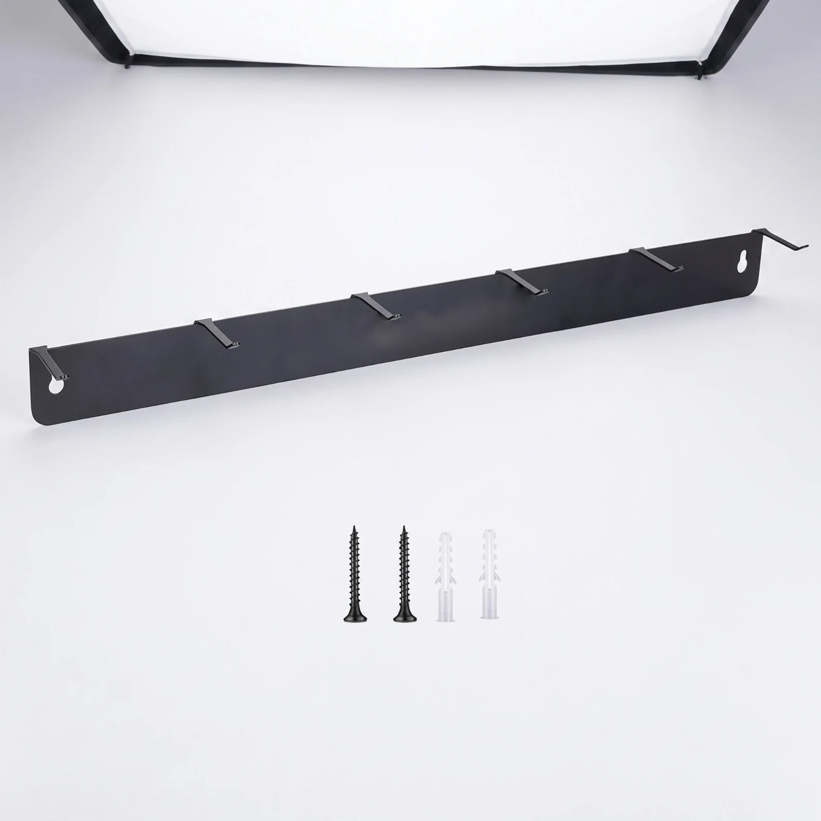 Brush Hanger Rack with Six Hooks Compact Detailing Brush Hanger Wall-Mounted Organizer Multi-Functional Heavy-Duty