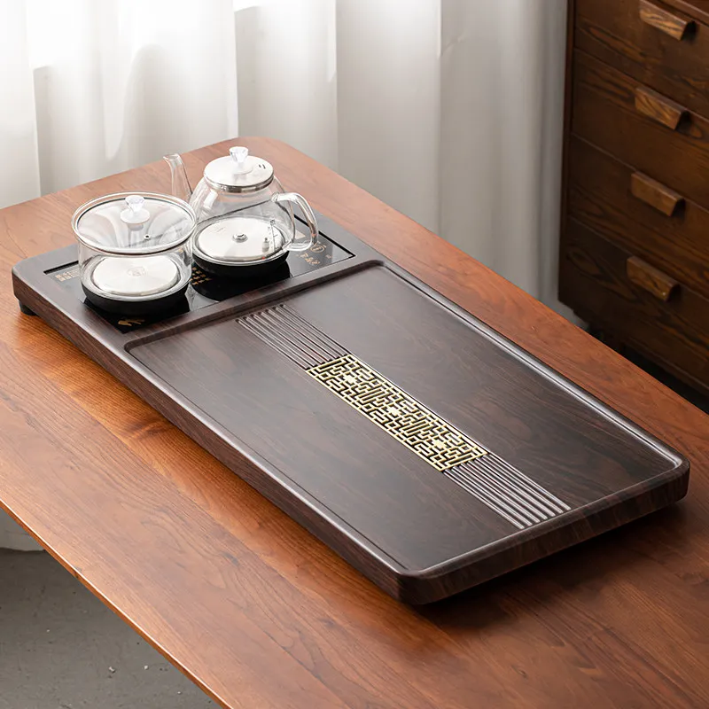 

Glass Serving Tea Tray Decorative Small Rectangle Tableware Plate Drip Tea Tray Valet Drainage Bandeja Madera Home Products