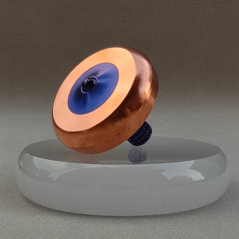Metal Spinning Fidget Toy, Hand Twirl Gyroscope, Portable Adult Stress Relief Desktop Toy, No Base