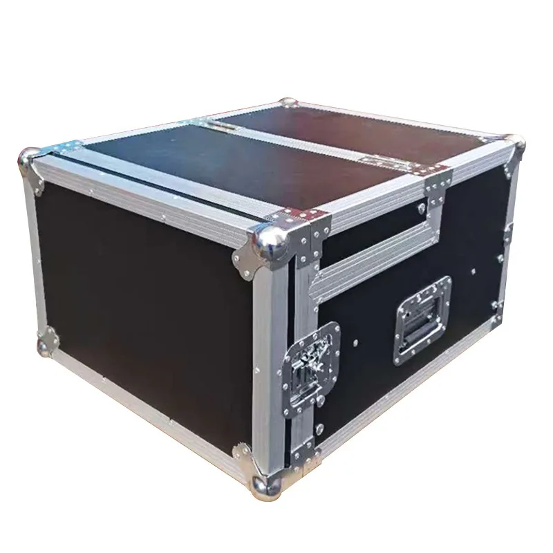 Aluminum Alloy Air Case Cabinet Transportation Instrument Equipment Box Portable Flip Shockproof Mixer Microphone Power Amplifie