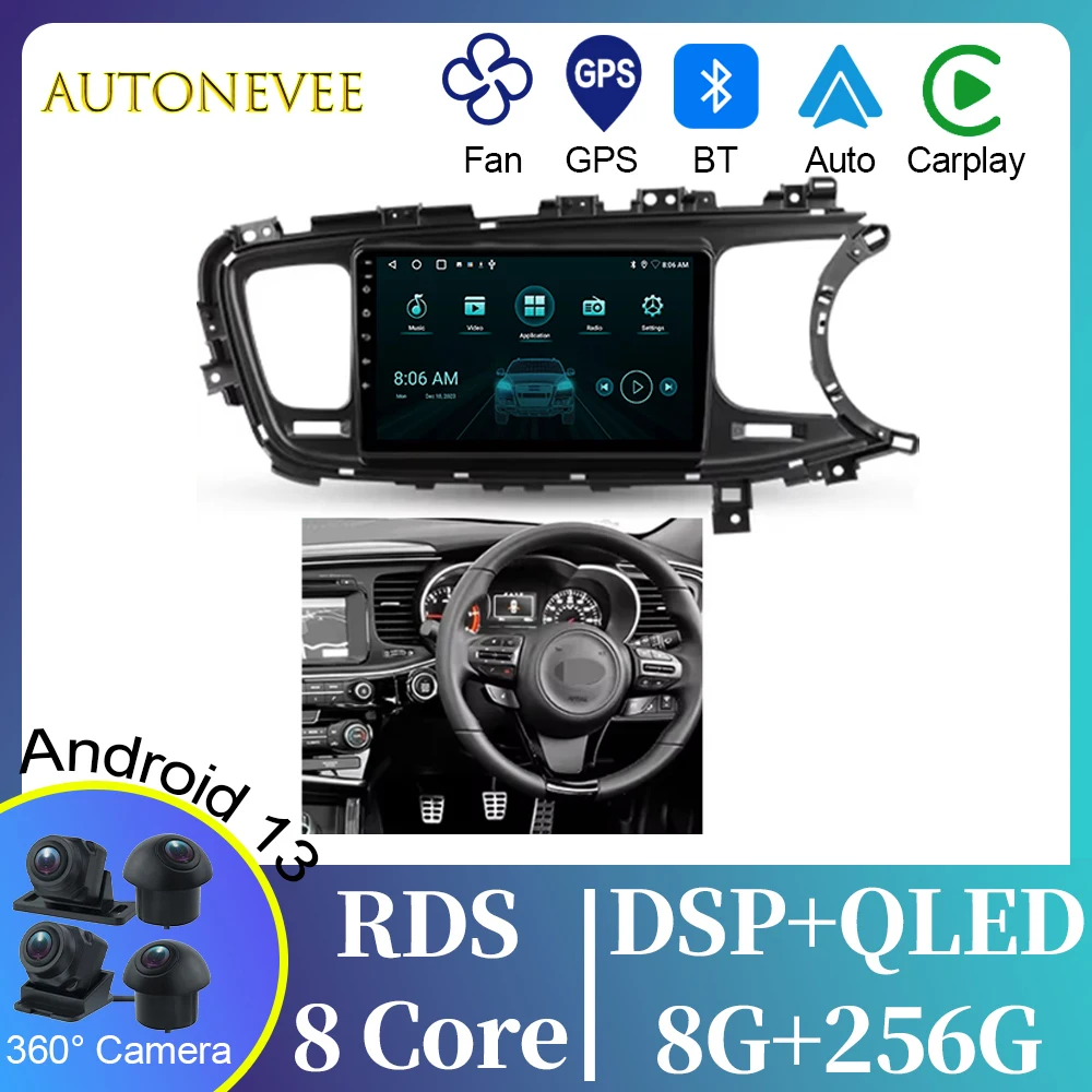 

WIFI For Kia Optima 3 K5 TF 2010 - 2015 Video Player Android Auto Car Radio GPS Navigation Multimedia Stereo Carplay No 2din DVD