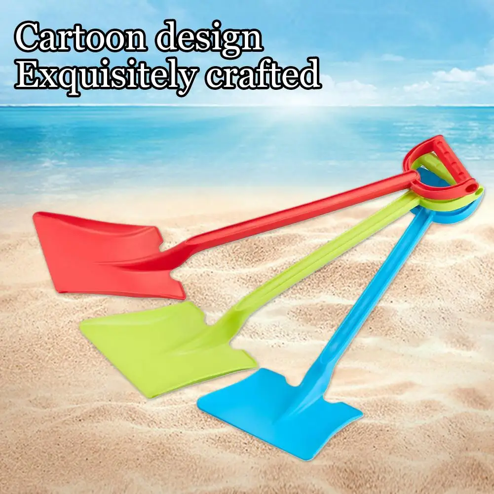 مجرفة شاطئ كبيرة للأطفال من البلاستيك لحفر الرمال والثلج بتصميم كرتوني ومواد عالية الجودة وحواف ناعمة لعبة رملية للأولاد