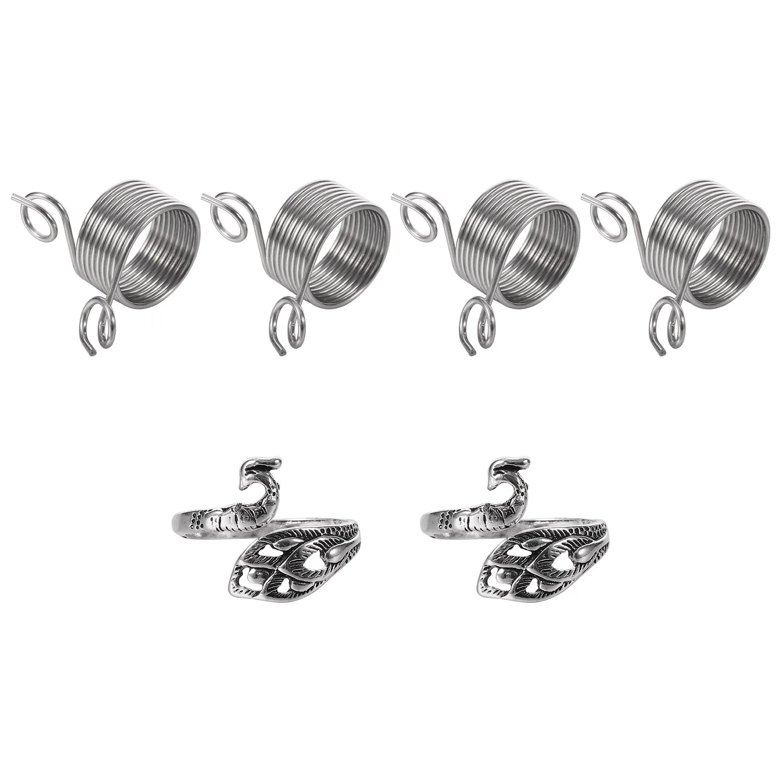 

1Set Metal Phoenix Shape Yarn Ring Knitting Loop Ring Creative Sewing Tool DIY Thread Winder Knitting Accessories