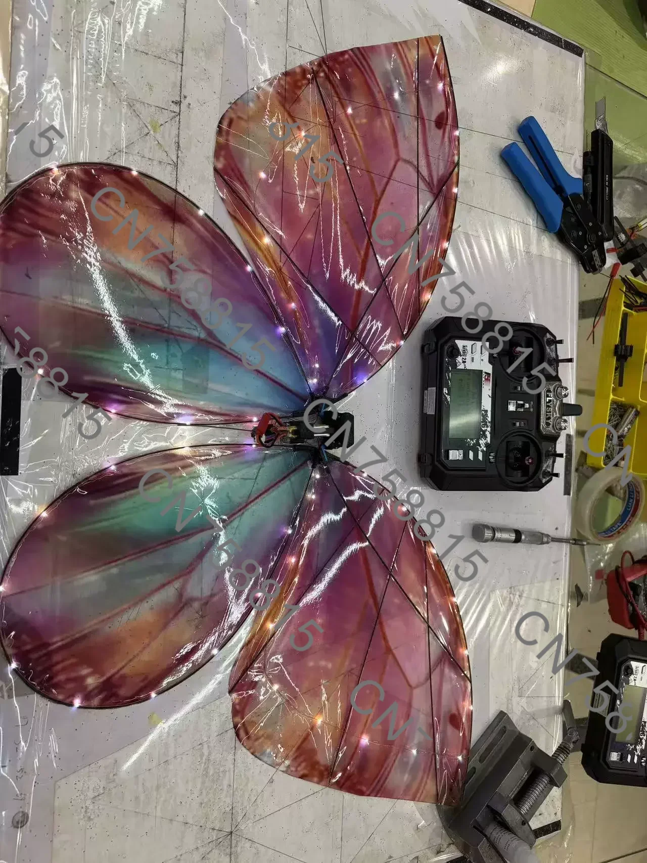 Marriage Proposal, Birthday Party Decoration, Magical LED Remote-controlled Butterfly Drone，Colorful Wings, Flying Toys