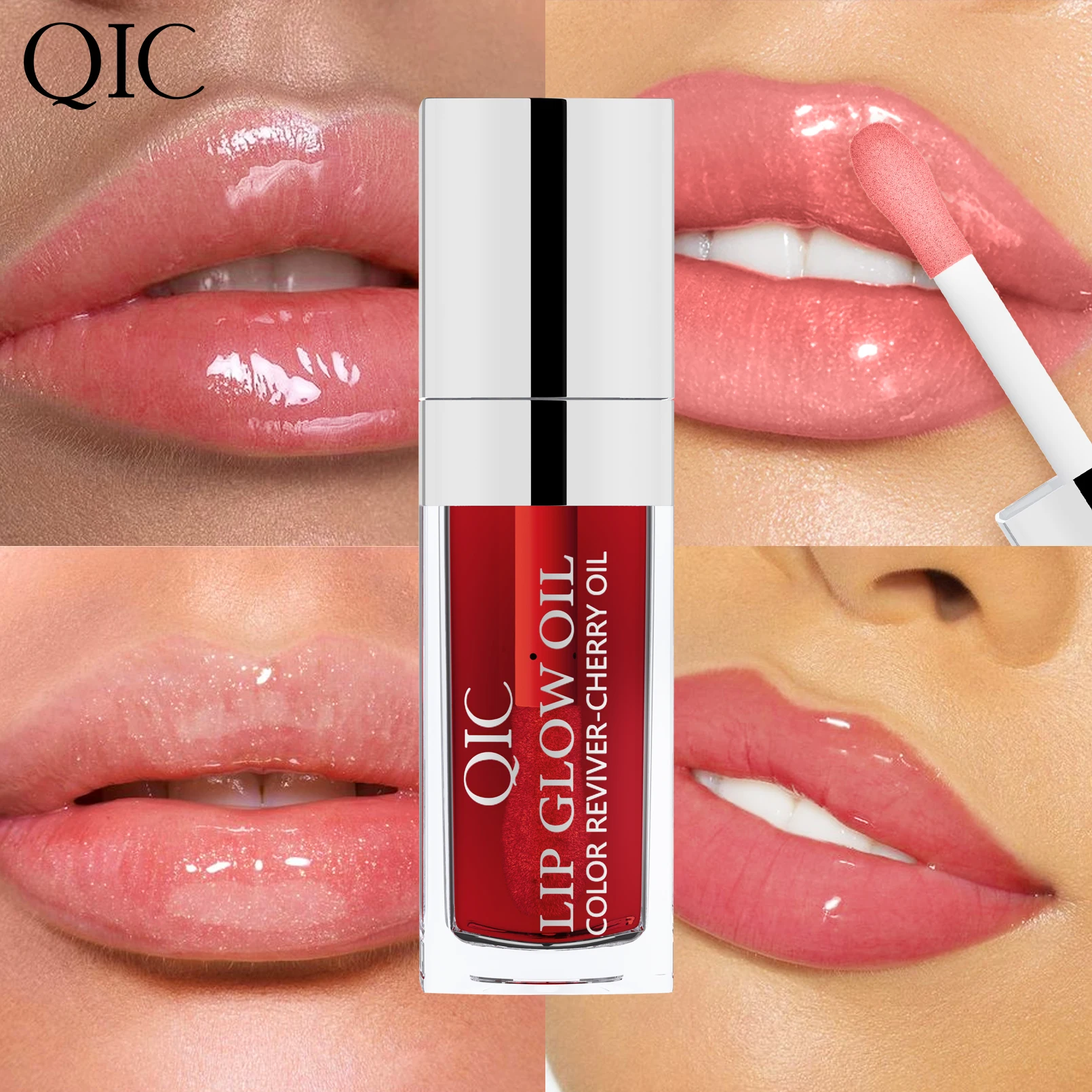 Crystal Jelly Moisturizing Lip Oil Plumping Lip Gloss Makeup Sexy Plump Lip Glow Oil Tinted Lip Plumper