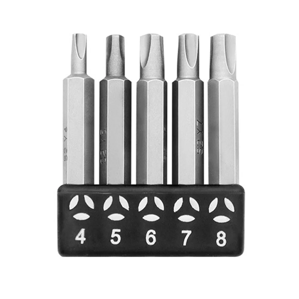Special-shaped Screwdriver Bit 4/5 Pcs 6.35mm（1/4inch）handle Three Points Y Type/U Type High Quality Brand New