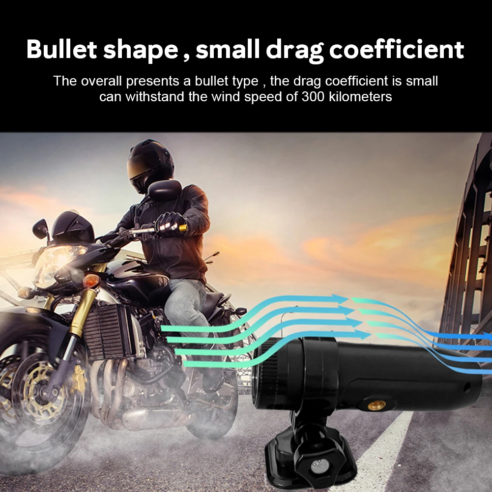 960P Motorcycle Camera Helmet Mount Camcorder 170° Wide Angle Sport Camera Loop Recording Waterproof for Bike Motorbike Skiing