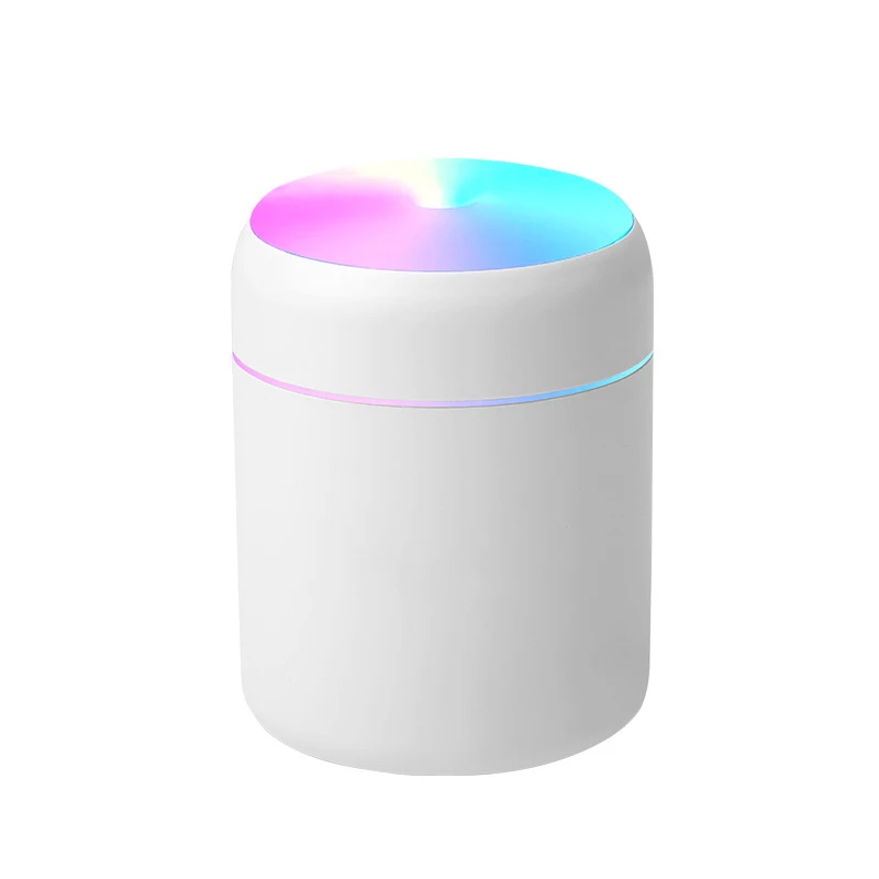 280ML Mini Colorful Air Humidifier USB Electric Car Aroma Diffuser Essential Oil Seven-color Cup Humidifier for Car Home Bedroom