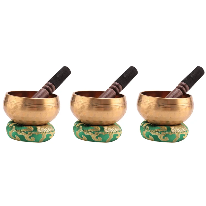

ABKV-3X Nepal Handmade Copper Tibetan Bowl Yoga Meditation Chanting And Buddhist Music Bowl