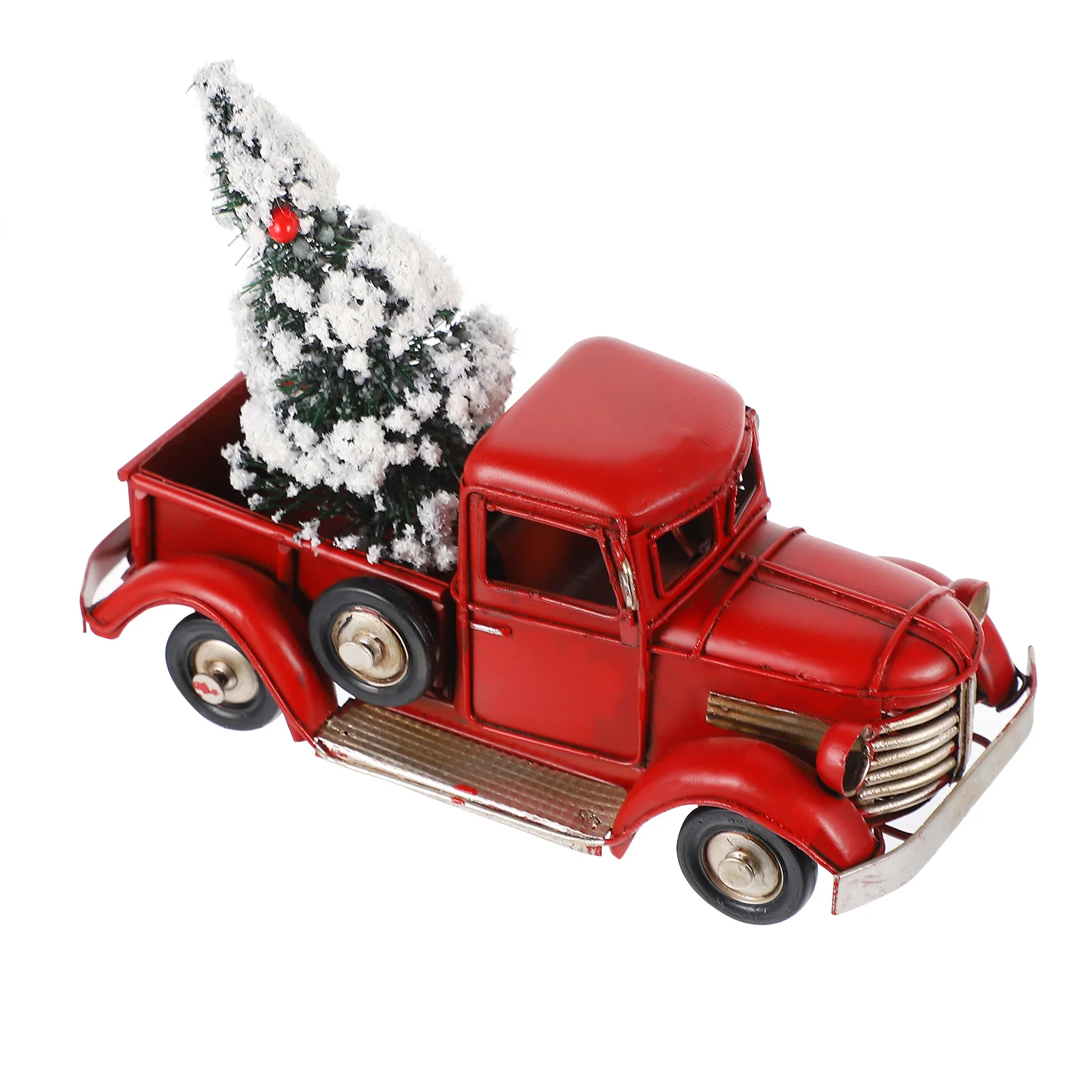 

Retro Truck Model Christmas Decorations Car for Autumn Vintage with Tree Ornament Home Xmas Party Favor Iron Adornment