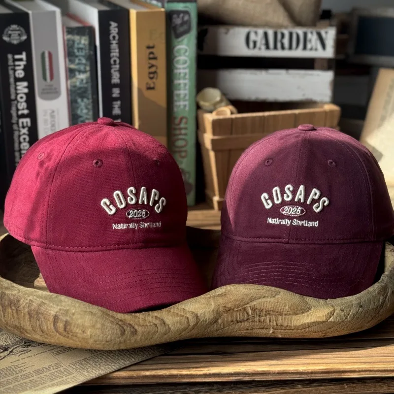 

Women's New Spring Summer Embroidered Letter Retro Soft Top Fashionable American Style Sun Protection Baseball Cap