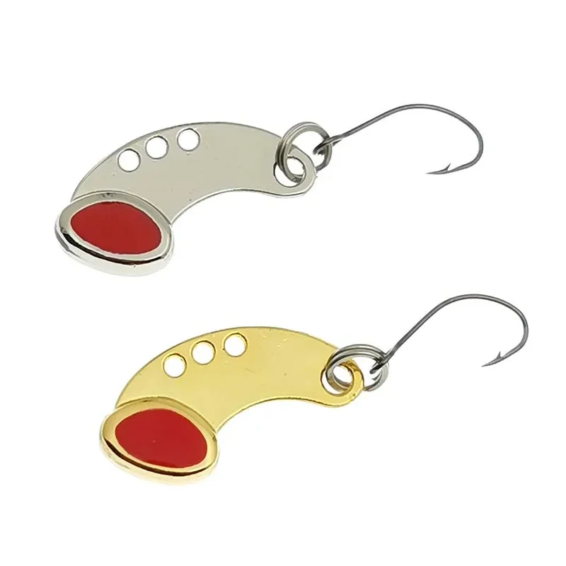 OUTKIT 1pcs New Metal Mini VIB Fishing Lure 1.5g 2cm Fishing Tackle Pin Spoon Crankbait Vibration Spinner Sinking Bait Tackle image 6