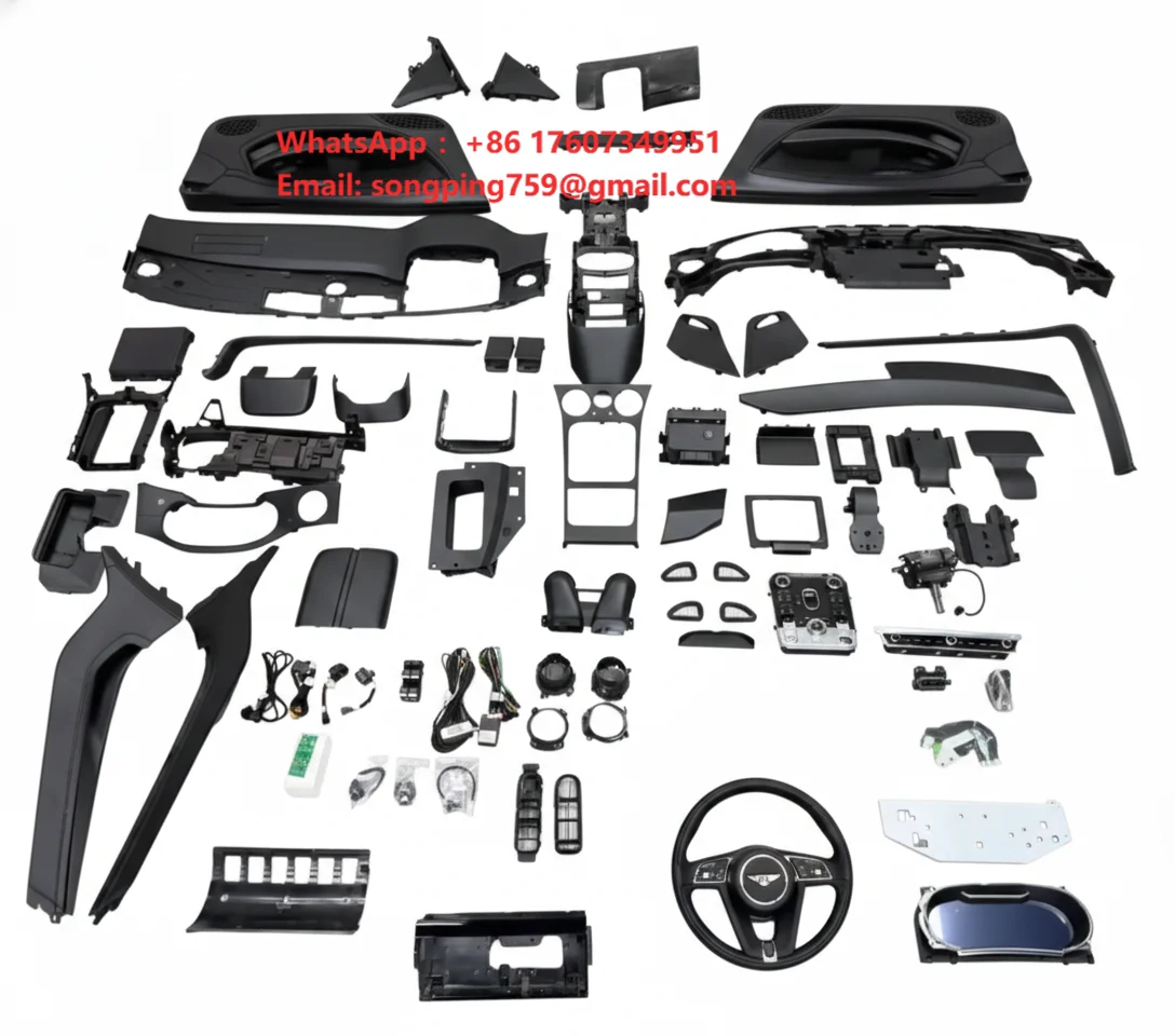 Luxury Carbon Fiber Interior Upgrade Kit for Bentley Continental GT 2005-2019 Interior Refit Old to New Conversion Body Kit