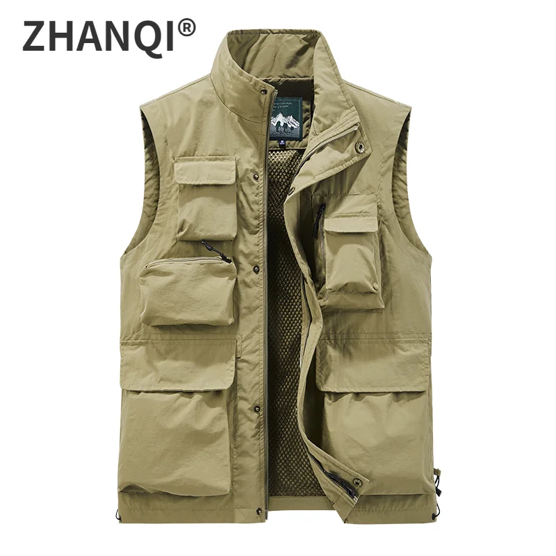 

5XL Outdoor Multi-function Pocket Fishing Vest Camping Rock Climbing Cycling Photographer Volunteer Hunting Tactical Cargo Vest