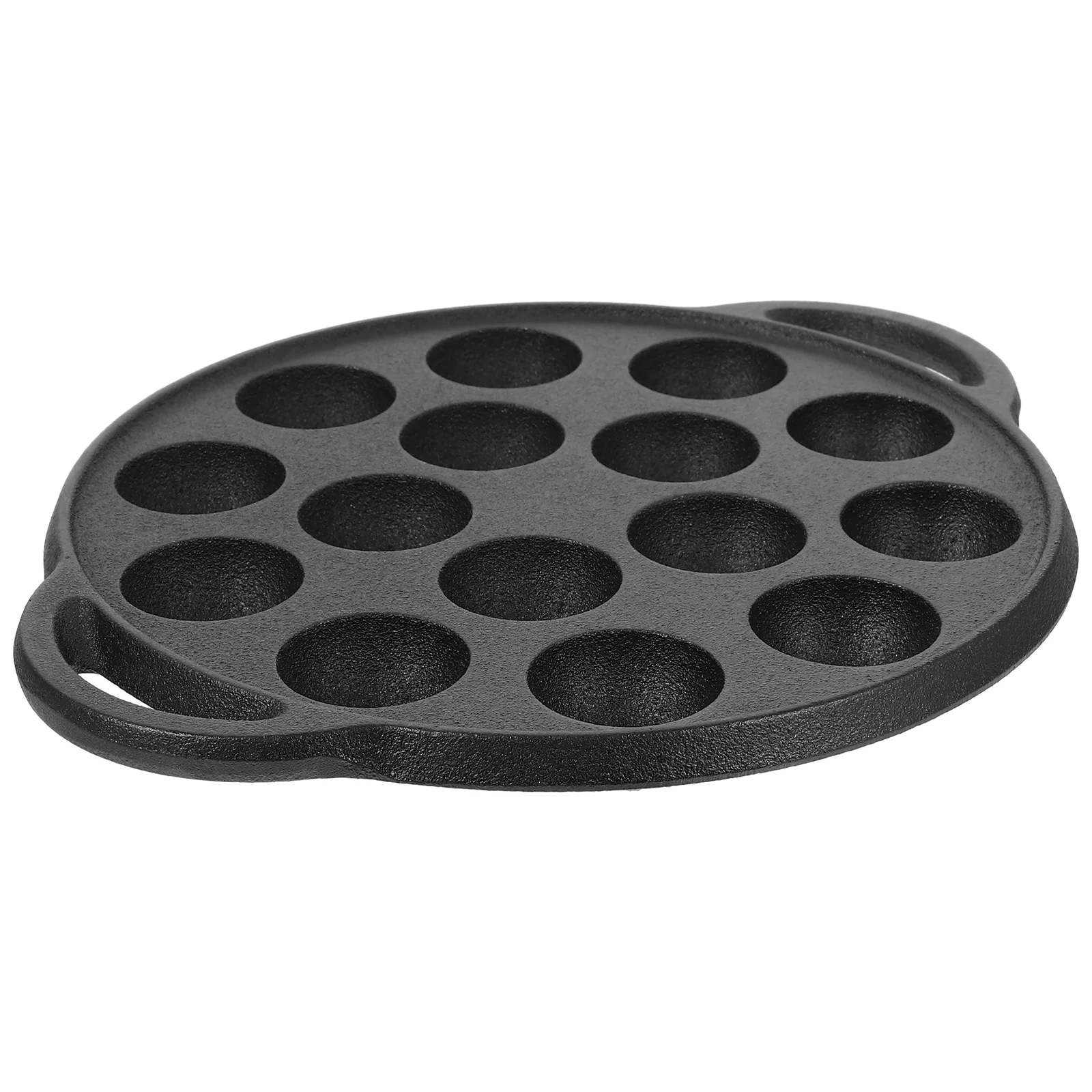 

Roasting Pan Snail Wok Meatball Pot Platter Cooking Black Thick Frying Kitchen Cookware Casting Iron