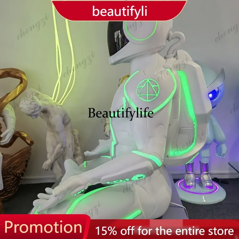 01A FRP sculpture technology style bar light luxury creative soft decoration floor ornament