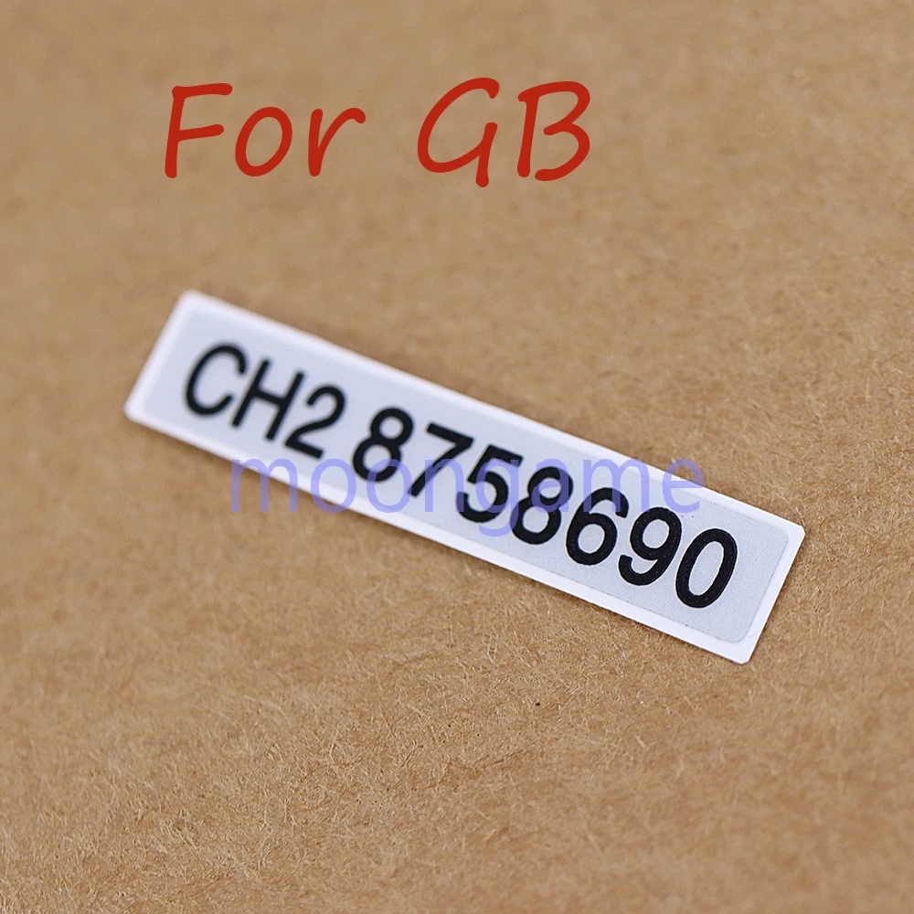 5pcs Serial Number Sticker Shell Label For GB GBC GBP Game Machine Shell Back Label Sticker Accessories