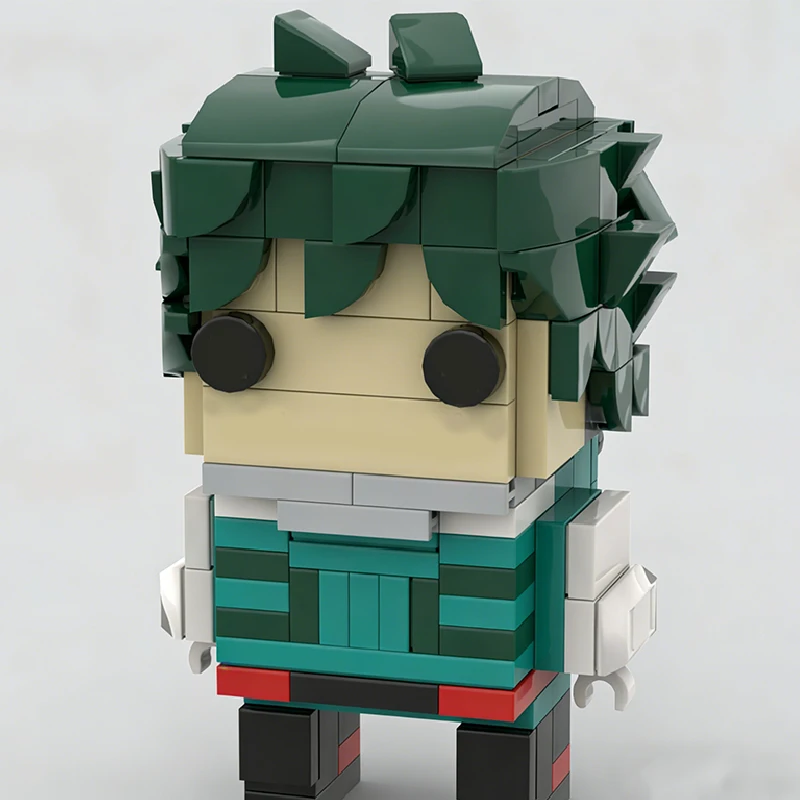 168 قطعة من مكعبات البناء على طراز بريكهيدز لشخصية إيزوكو ميدوريا من ماي هيرو أكاديميا، لعبة تجميع تقنية قابلة للتخصيص كهدية