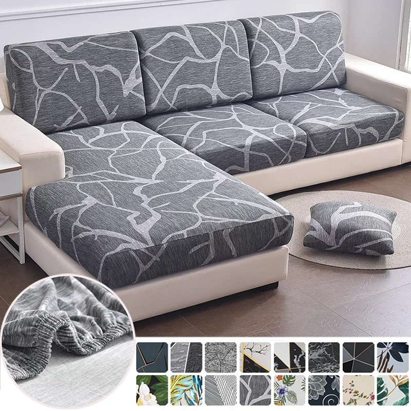 1PC Elastic Seat Cushion Cover Chair Cover Stretch Sofa Cover For Living Room Sofa Slipcover Protector Washable Removable