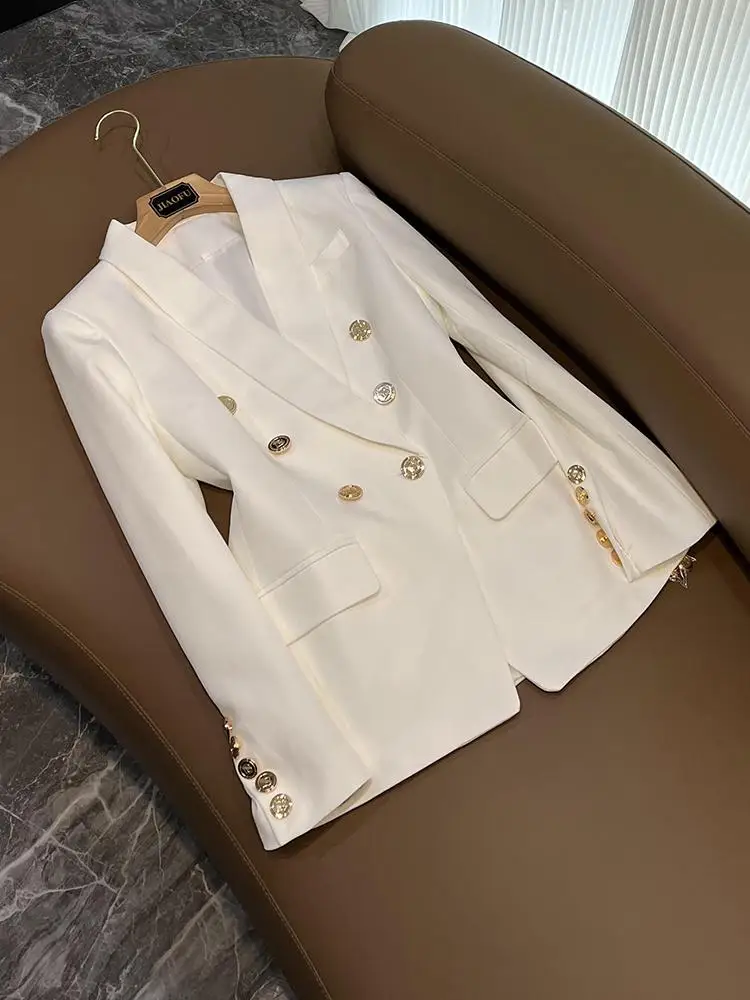 High Quali Women's Classic Collar  Autumn Winter New Sle Premium Quali Faionable Commute Sle Long Sve Coat