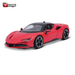 Bburago 1:24 Scale Ferrari SF90 STRADALE Alloy Luxury Vehicle Diecast Cars Model Toy Collection Gift