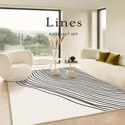 Modern Minimalist Rugs for Bedroom Light Luxury Large Area Carpet Lounge Rug Living Room Decoration Plush Carpets Non-slip Mat