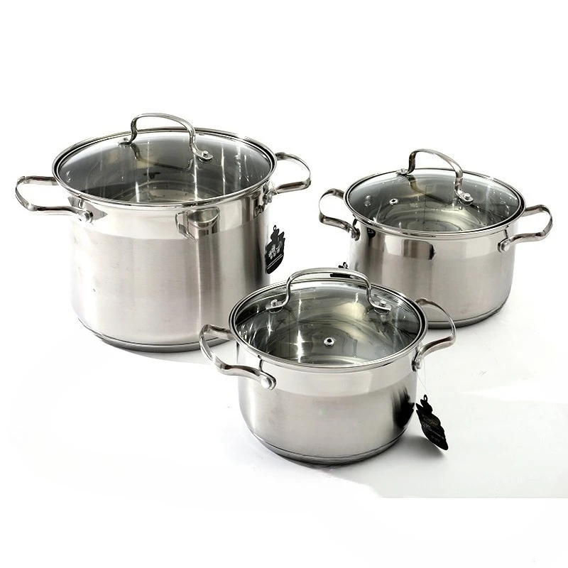 

Stainless steel 12-piece set Stainless steel kettle soup pot set Pot set