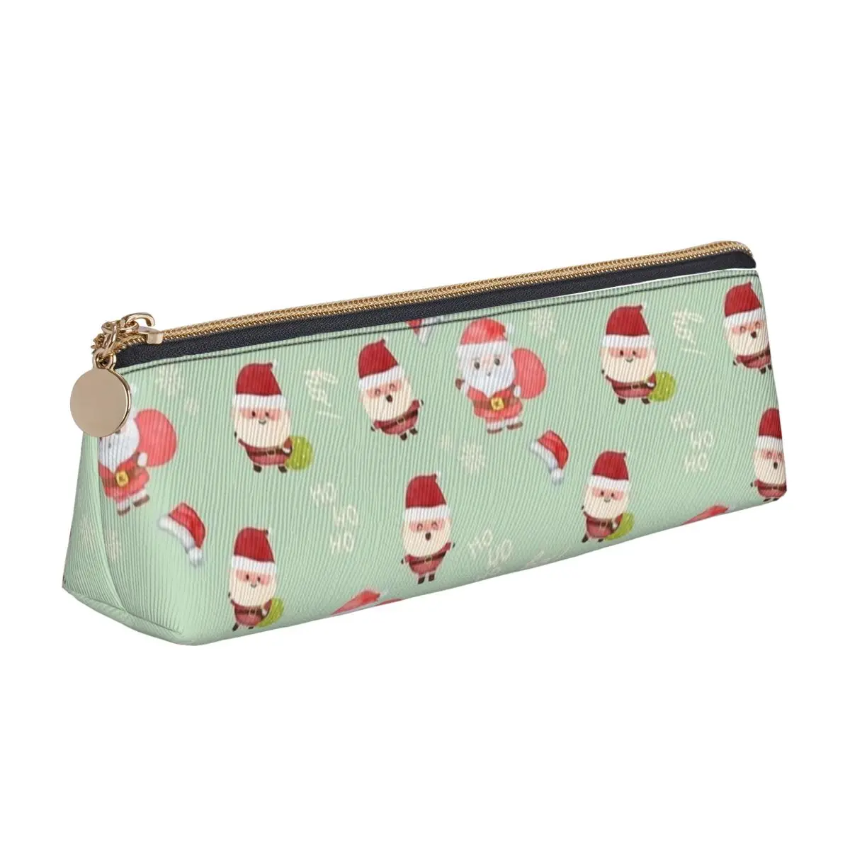 Merry Christmas Pencil Case Cute Santa Claus Big Pencil Box Students Retro Back To School Pencil Cases Stationery Organizer