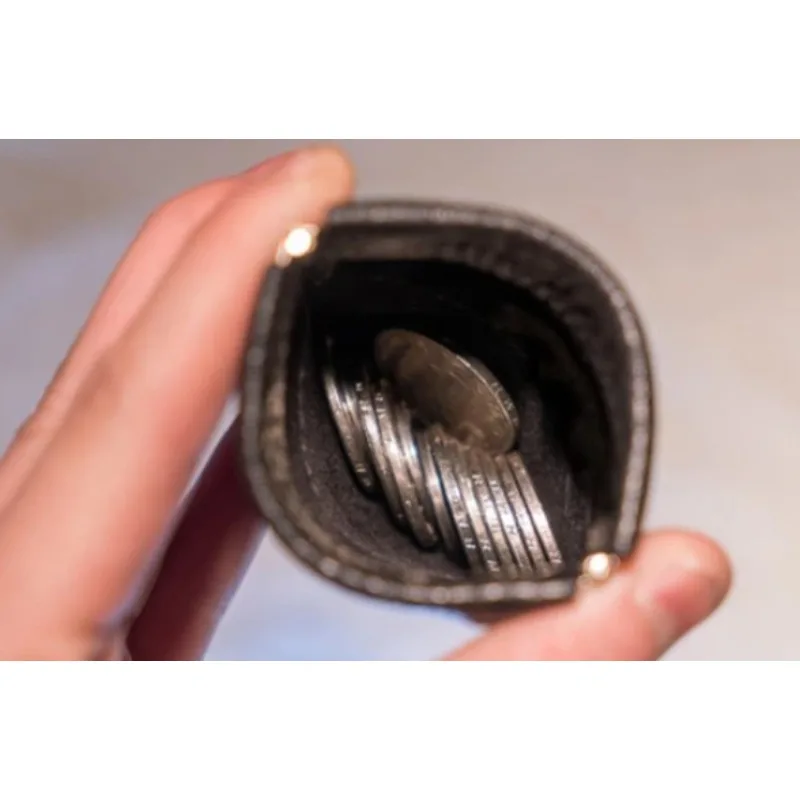 

VDR Сагайдак для монет Волшебный трюк от Кельвина Чау Сумка для монет Кошелек Опора Крупным планом и сценическими иллюзии Учебное пособие для фокусников