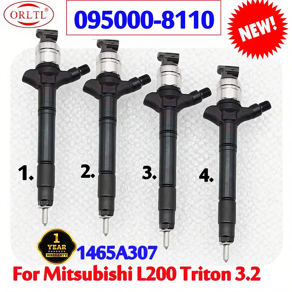 

4PCS NEW 1465A307 095000-8110 NEW Diesel Nozzle 0950008110 Auto Fuel Injector For Mitsubishi L200 Triton 3.2 ORLTL