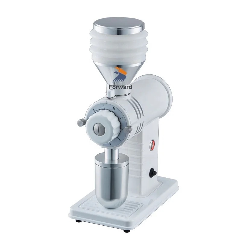 60mm Electric Flat Burr Espresso Coffee Grinder 150G Air Beating Hopper Italy Coffee Milling Grinding Machine