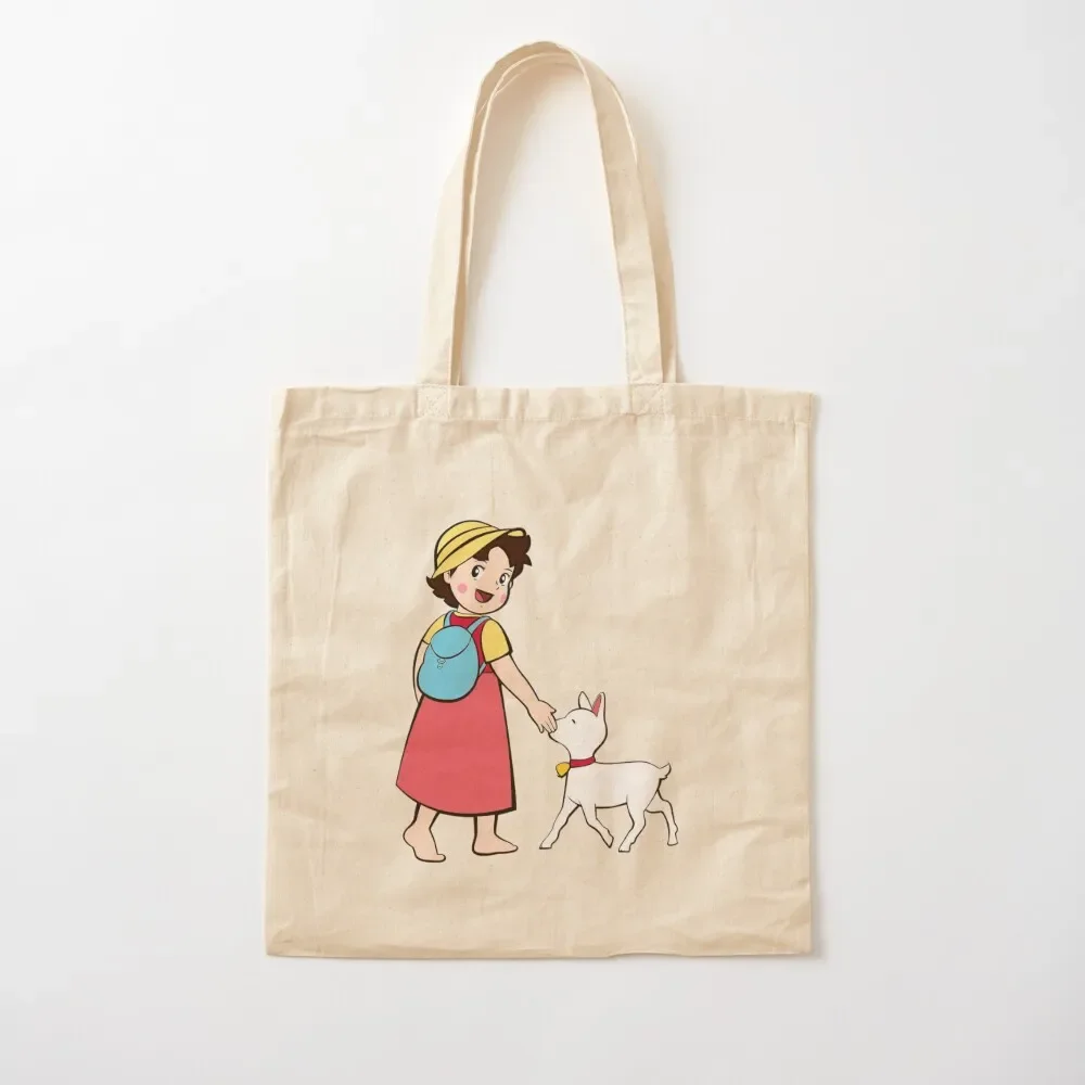 Heidi and litle goat Tote Bag university shopper bag reusable shopping bags Bag