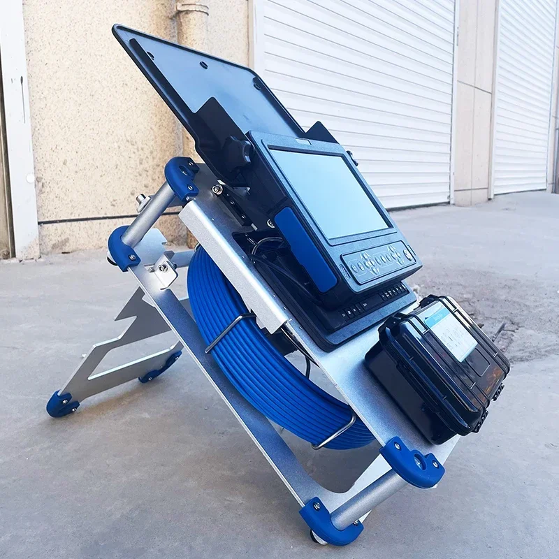 كاميرا خط أنابيب 2025 لفحص خطوط الأنابيب المختلفة وأدوات تنظيف المجاري و1280*720 بكسل وذاكرة كبيرة 256 جيجابايت