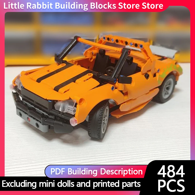 Speed Racing Car Model MOC Building Bricks Classic C-Model Roadster Modular Technology Children Holiday Gifts Assemble Toys Suit