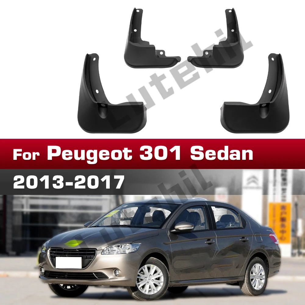 Für Peugeot 301 2013 2014 2015 2016 2017 Kotflügel Schmutzfänger Spritzschutz Kotflügel Schmutzfänger Autozubehör