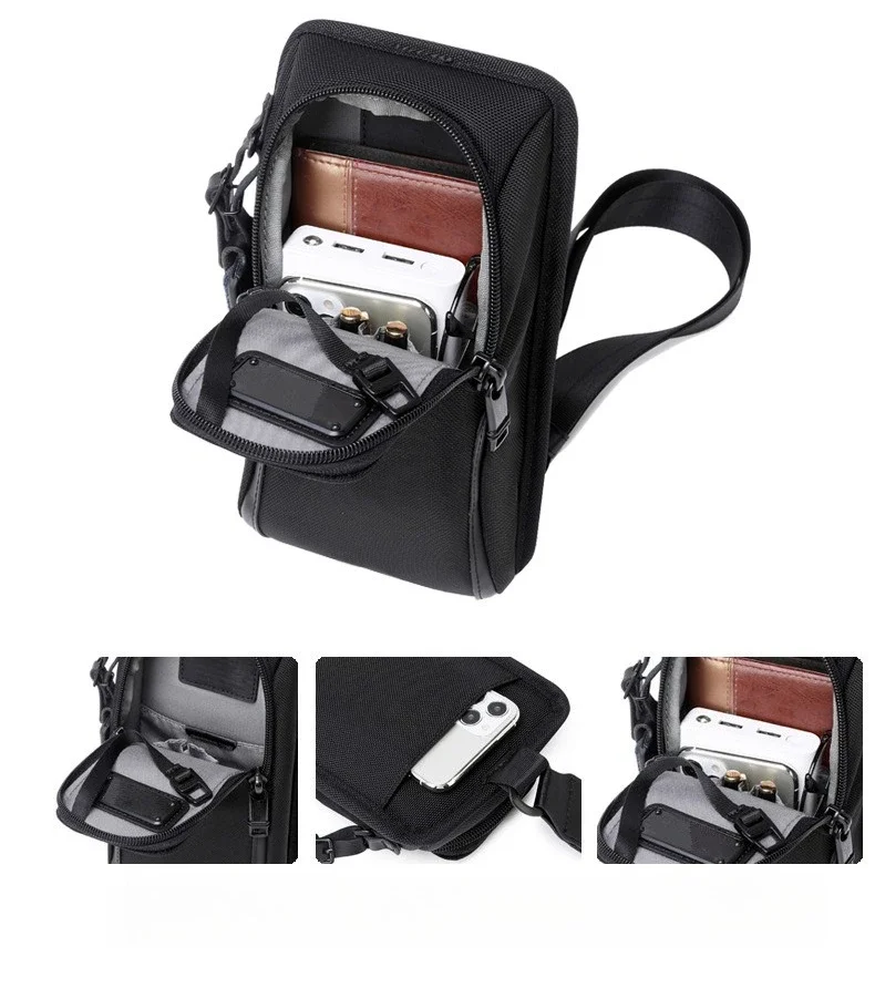 2603585D3 Alpha 3 series ballistic nylon new casual fashion shoulder bag portable men's breast bag