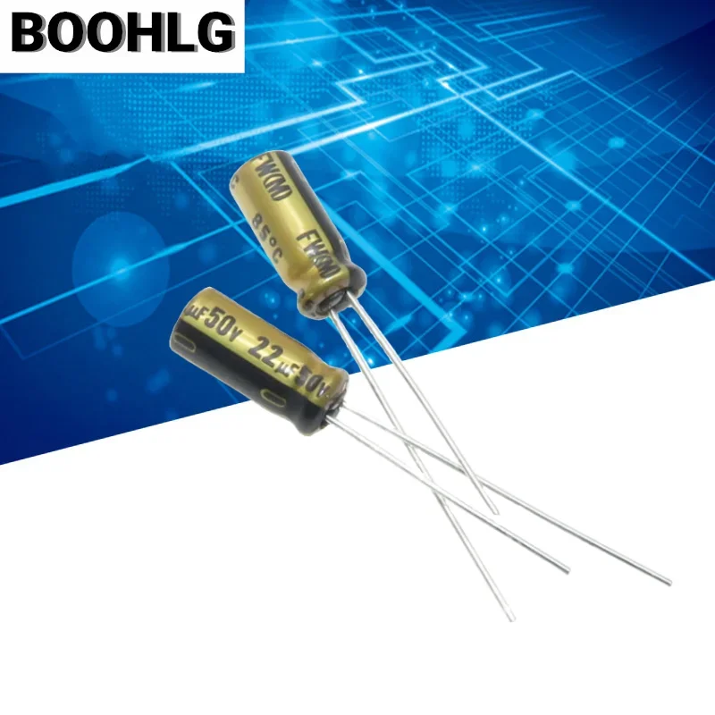 20PCS original 22UF 50V Nichicon audio capacitor 50V 22UF 5X11 FW gold shell