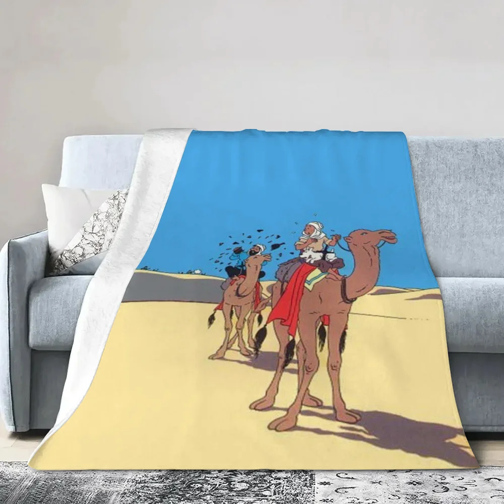 Hairy Blankets for Bed Blanket 150cm X 200cm Tintin Fluffy Soft Blankets & Throws Designer Throw Blanket for Sofa Luxury Bedding