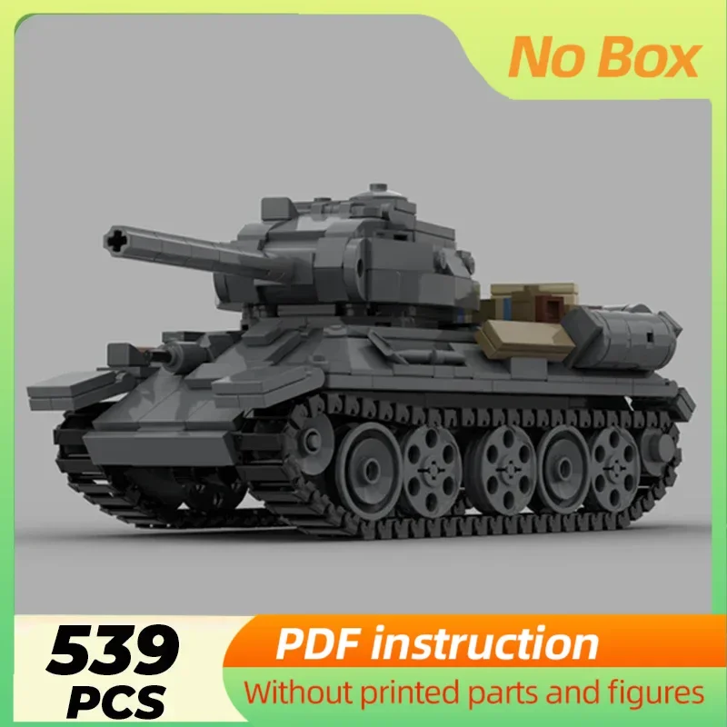 

T34/85 Soviet Medium Tank Military Model MOC Building Bricks Technology Modular Blocks DIY Sets Assembly Gifts Christmas Toys