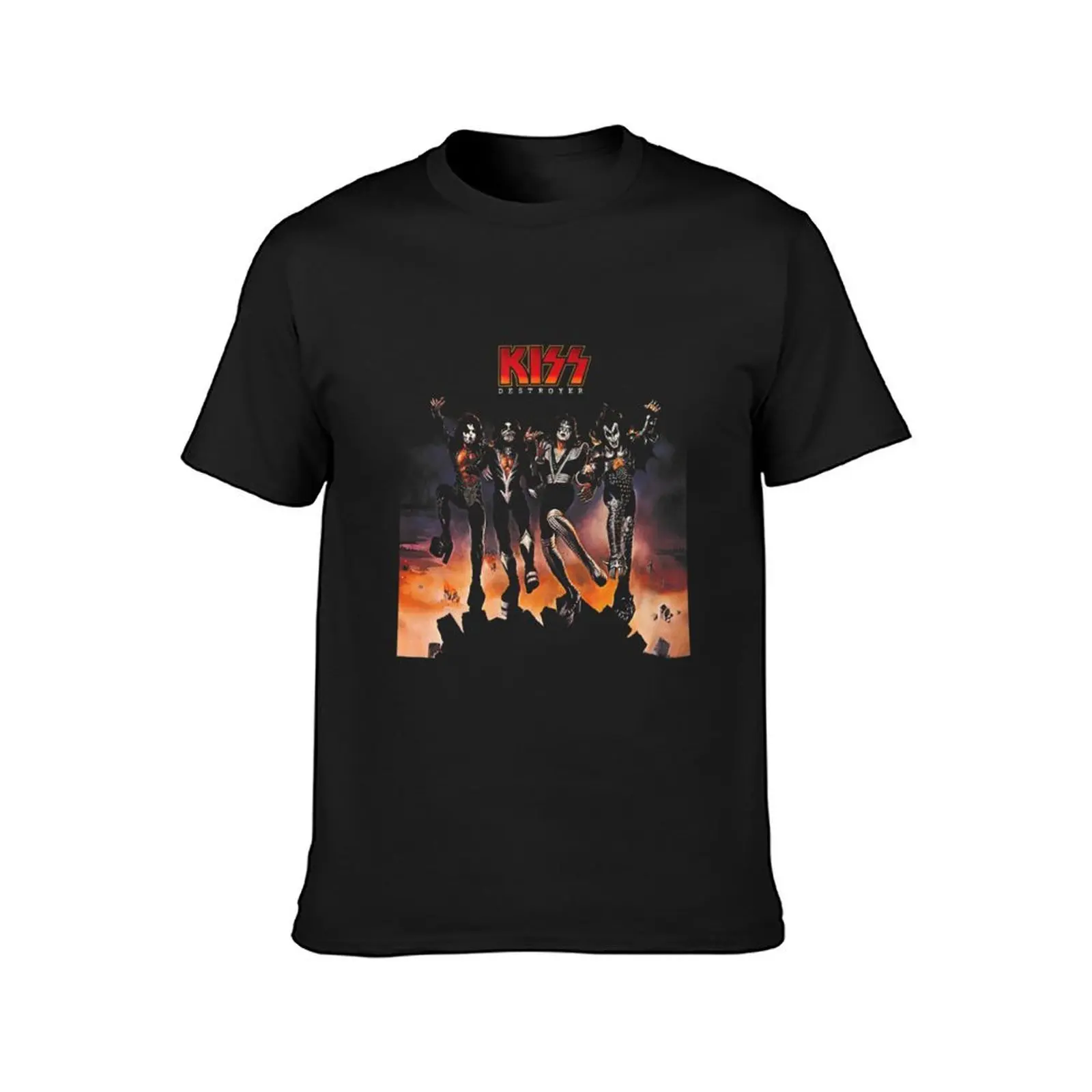 Kiss 1976 Destroyer T-Shirt boys animal print summer clothes sweat anime clothes mens workout shirts