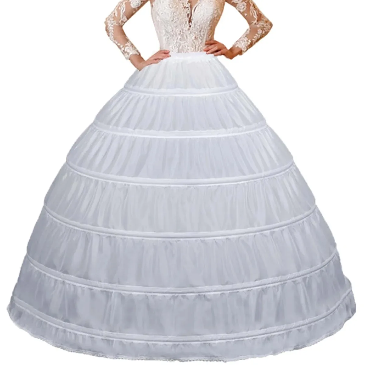 Bridal Wedding Petticoat Underskirt Ball Gown Crinoline Slip Underskirt Bridae Prom Dress Petticoats image 5