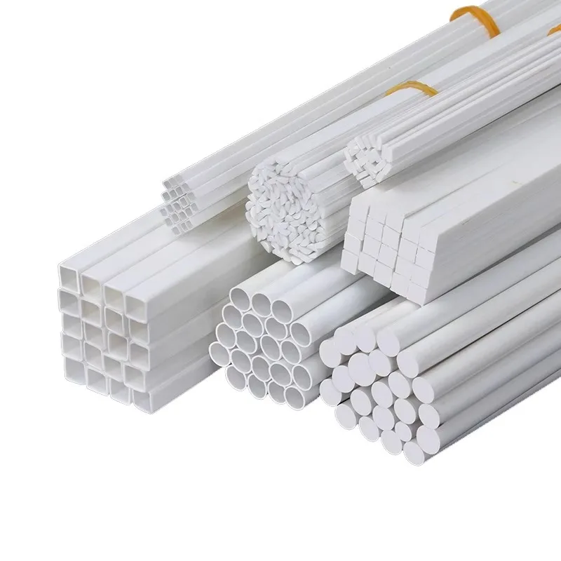 250MM ABS Styrene Rod Plastic Pipe Hollow Square Tube Construction Sand Table Model Material DIY Manual Sections Architectural