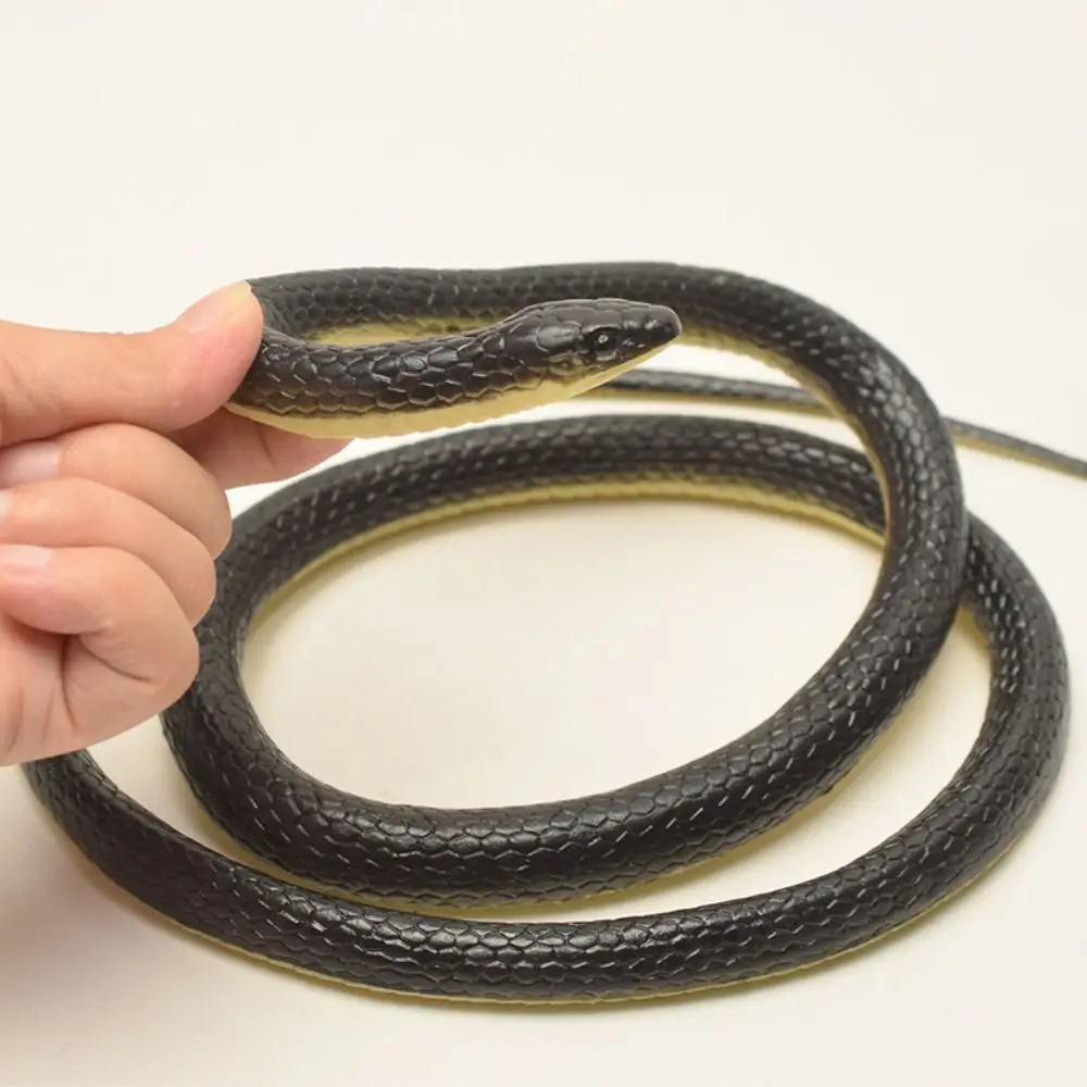 Large 1.23m Realistic Snake Teasing Friends Scary Simulation Anaconda Stretchable Lifelike Artificial Serpent Outdoor