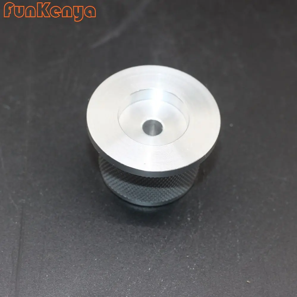 1 Piece Anodized Aluminum Knob 38mm Diameter Knurled Knob Amplifier DIY Power Switch Potentiometer Handle