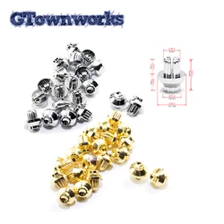 25pcs 8mm Car Universal Wheel Rivets Nuts For Refits Rims Cap Lip Screw Bolt Tires Decoration Replacement Parts Silver Gold