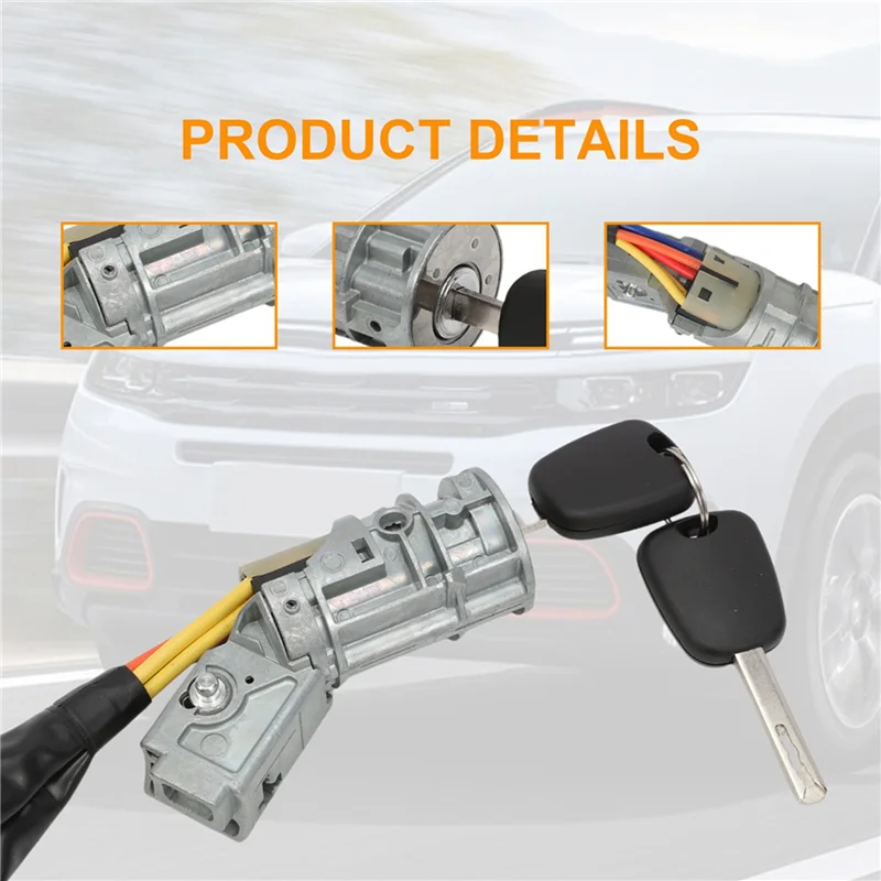 

2X для CITROEN C2 C3 2002-2010, цилиндр замка зажигания, переключатель стартера 4162AH 4162AG, переключатель зажигания, ремонт замка стартера