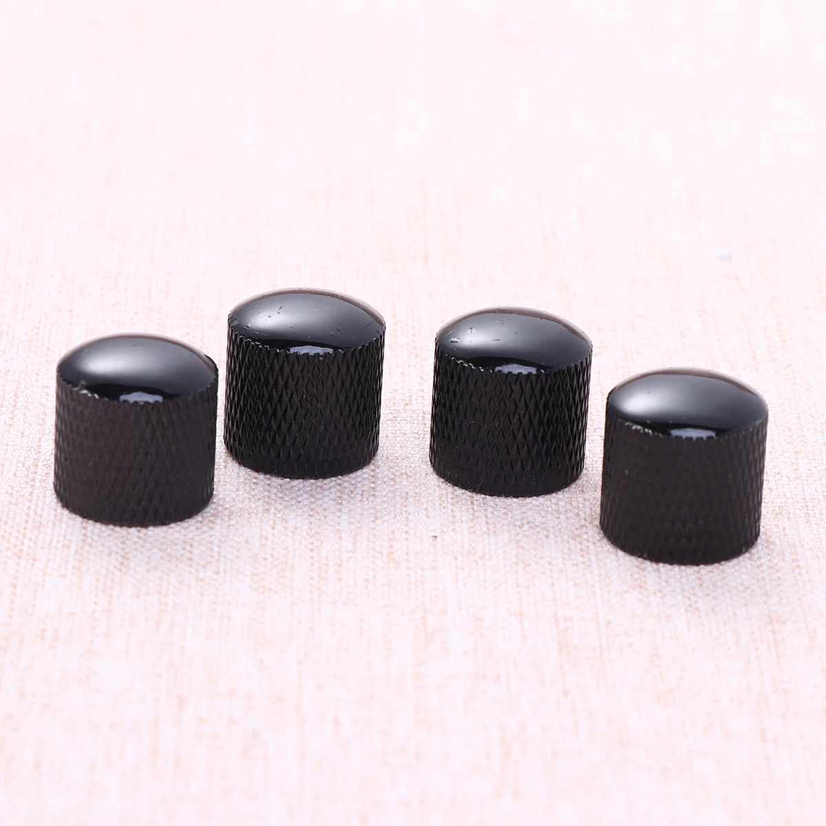 

4 Pcs Electric Guitar Knob Simple Knobs Heavy Bass Glossy Dome Replacement Professional