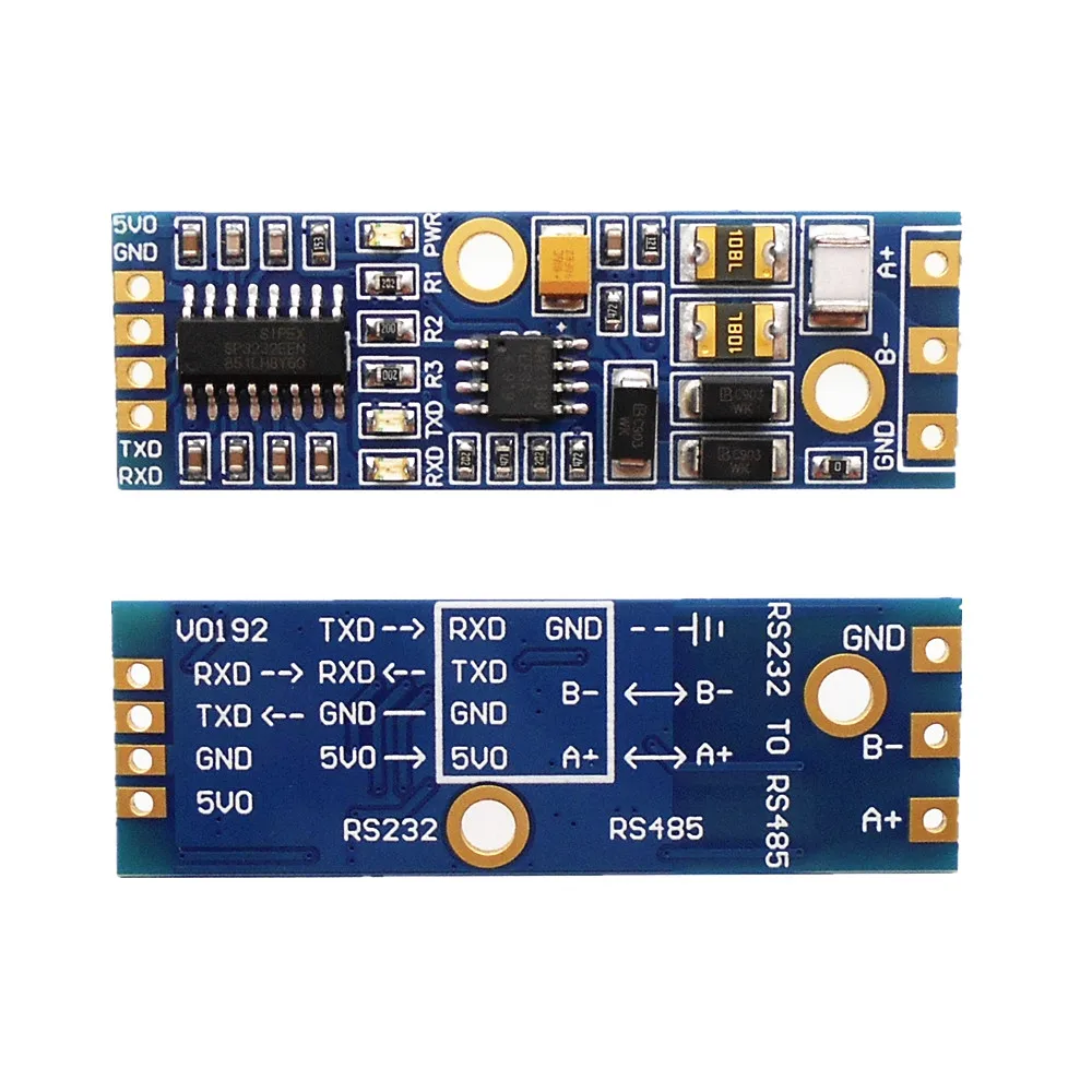 SP3232 + MAX13487 RS232 to RS485 module 5V power One-way transmission or reception 232 to 485