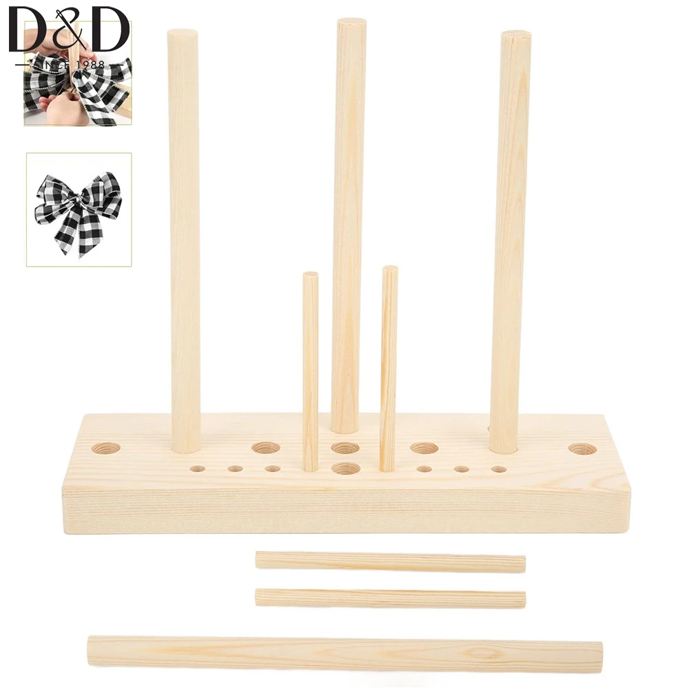 

9pcs/set Wooden Bow Maker Bow Making Tools Bow Wreath Making Tool Ribbon Creator for Making Gift Party Decoration